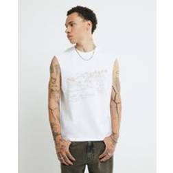 River Island Club Marocain Tank Top - White