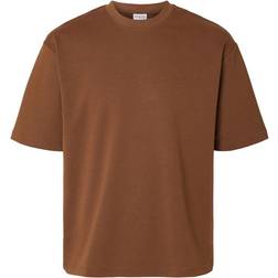 Selected Homme Loose Fit T-shirt - Brun