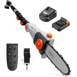 VonHaus 20V Battery Cordless Pole Chainsaw Grey