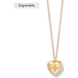 Astley Clarke Mini Heart Locket Necklace - Gold