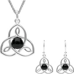 C W Sellors eltic Cross Two Piece Set - Sterling Silver