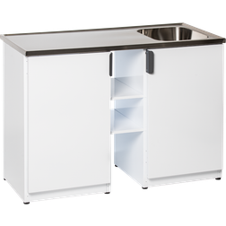 Nimo TB 1200 TMH Tvättbänk Vit Höger 1200x900 mm