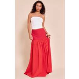 PrettyLittleThing Textured Drop Waist Lightweight Maxi Skirt