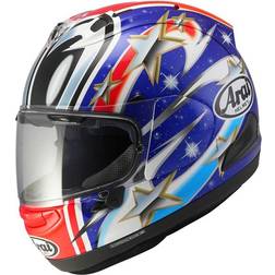 Arai RX-7V Evo Nakano Full Face Helmet - Blue/Red/Gold/White Adult, Man