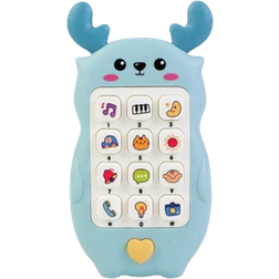 Shein PC Childrens Cartoon Fawn Shape Learning Phone Toy Early Childhood Education Light Music Mini Tablet Toys Birthday Gifts For Boys And Girls