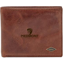Jardine Piedmont Technical College Fossil Leather Ryan RFID Flip ID Bifold Wallet