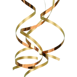 Shein Streamers Balloon Decorative Ribbon Metallic Gold 5-pack