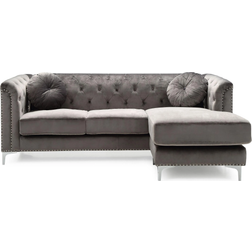 Glory Furniture Pompano G782B-SC Gray Sofa 83" 2pcs 3 Seater