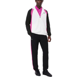 Lacoste Sports Tracksuit with Color Block Design - White/Pink/Black