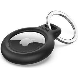 Belkin Secure Holder with Key Ring for AirTag 2-Pack Black