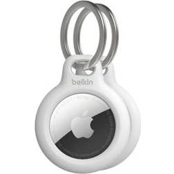 Belkin Secure Holder with Key Ring for AirTag 2-Pack White
