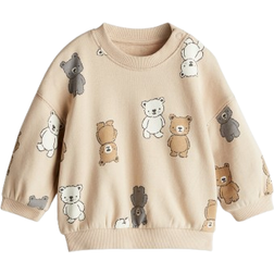 H&M Sweatshirt Mit Print - Beige