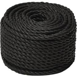 vidaXL Work Rope 12 mm 100 m Polypropylene - Black