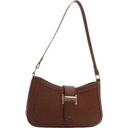 Shein Elegant Crescent-Shaped Underarm Shoulder Bag For Women, Chic Casual Fashion, Solid Color Underarm Bag