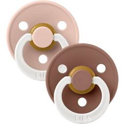 Bibs Colour Latexnapp 2-pack Size 1 (Blush Glow /Woodchuck Glow)