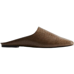 H&M Mules - Brown/Snake Pattern