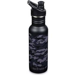 klean-kanteen Classic Sport Cap Black Camo Drikkedunk 0.532L