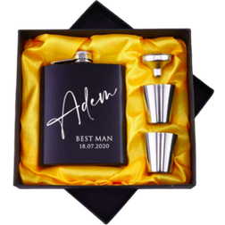 Shein Personalized 6oz Stainless Steel Engrave Flask Hip Flask 17.7cl
