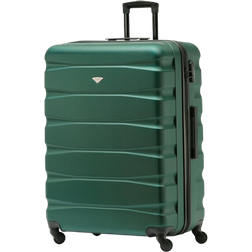 Flight Knight Hard Shell Suitcase 80cm - Forest Green/Black