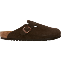 Birkenstock Boston Soft Footbed Suede Leather - Brown