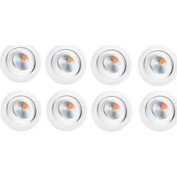 SG Armaturen Junistar Eco 6W DTW 8-P White Loftplafond ∅ 9cm 8stk