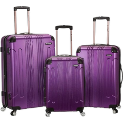 Rockland Hardside Spinner Set of 3 - Purple