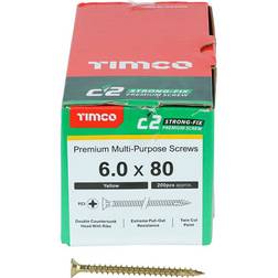 Timco 60080C2 6.0x80mm 200pcs