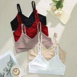 Shein Große Größen Drahtlose BHs Design - 5 Stück