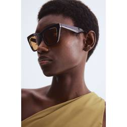 H&M Dame Cat Eye Solbriller - Sort