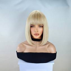 Shein Blonde Bob Wig For Women 12 Inch