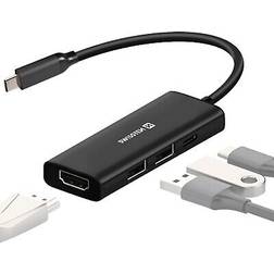 Swissten USB C Hub 4 in 1 HDMI 4K Recharge 100W