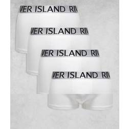 River Island Vita Kalsonger 4-Pack - Vit