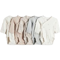 H&M Støvet Lys Rosa Blomstret 5-Pak Slå Om-Body