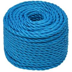 vidaXL Corde De Travail Bleu 20 mm 100 m Polypropylène