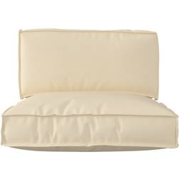 vidaXL Delars Pallet Dyna Stolsdyna Beige