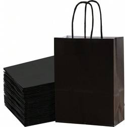 Shein Medium Size Black Kraft Paper Bag 16x22x8cm