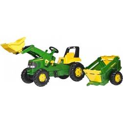 Rolly Toys Junior John Deere Trettraktor mit Lader und Hebebühne