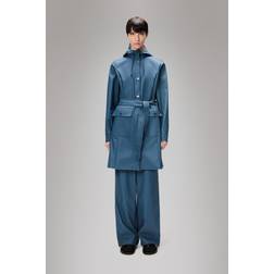 Rains Curve Long Jacket - Blå
