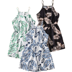 Shein Tween Girls 3pcs Set Loose Floral Printed Jumpsuit