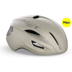 Met Manta MIPS - Greige/Glossy