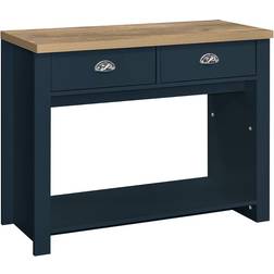 Birlea Highgate 2 Navy/Oak Console Table 35.6x99cm