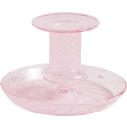 Hay Flare Stripe Pink/White Candle Holder 7.5cm