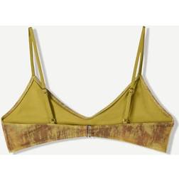 Bershka Bikiniöverdel I Mesh - Grön