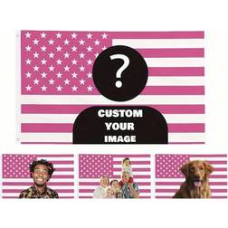 Shein Customizable Pink American Flag
