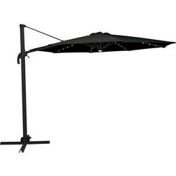 Roma Parasol 360-Rotation LED Sort 3m
