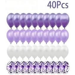 Shein 40pcs Deep Purple Lavender Balloon Set