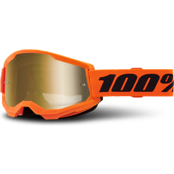 100% Strata 2 Sonnenbrille Orange Mirror Gold Lens CAT3 - Gold Lens