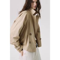 H&M Kort Trenchcoat Dame - Beige