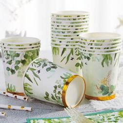 Shein Floral Paper Cups 10 25pcs 9oz