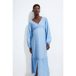 H&M Lyseblå Before After Kjole Med Bindebælte XL